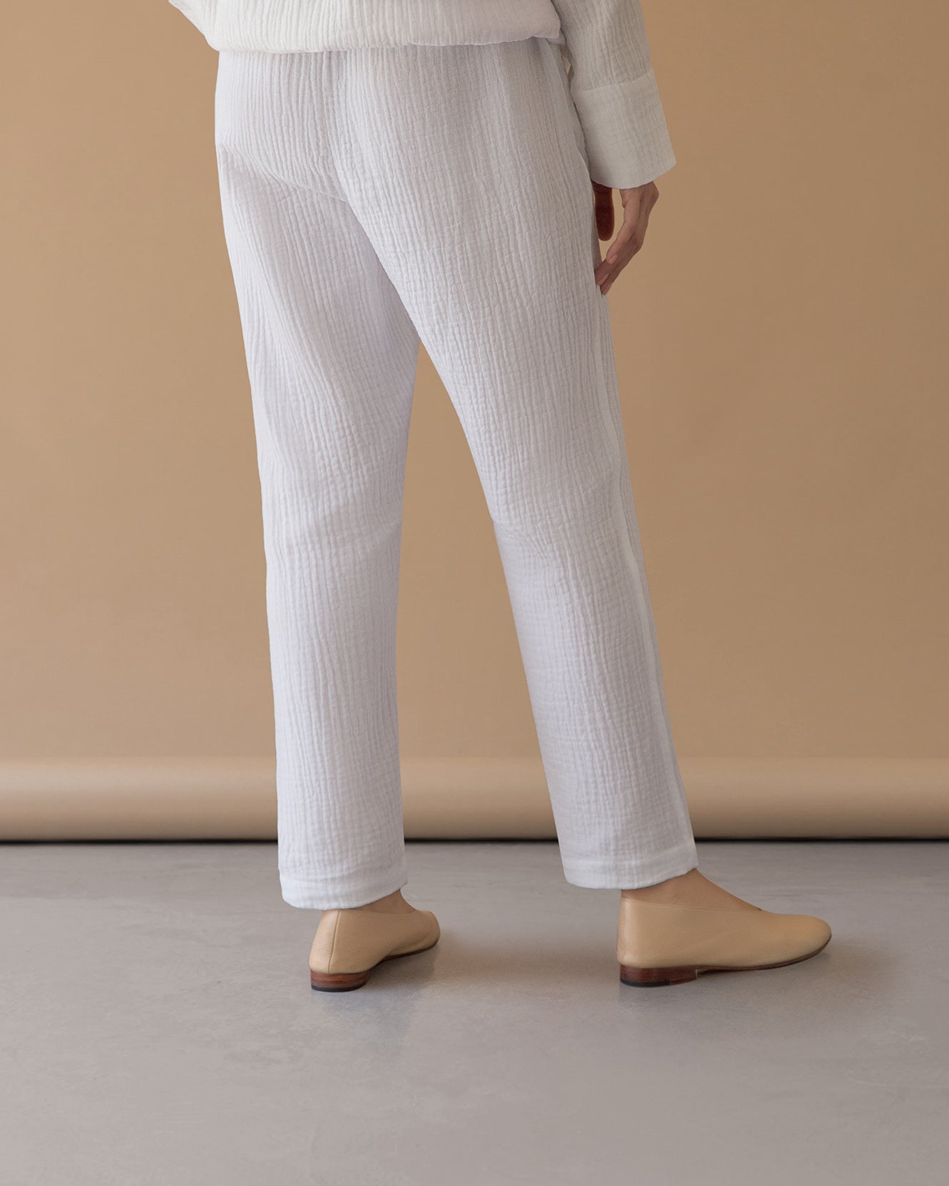 STRAIGHT PANTS - white