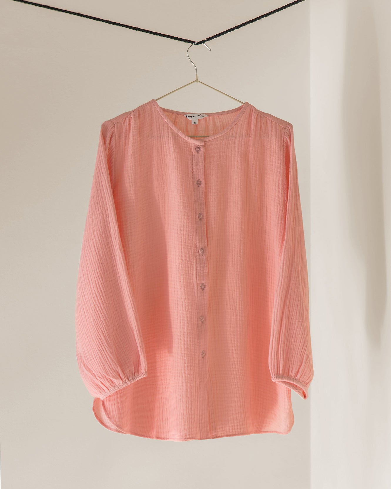 ROUND NECK SHIRT - pink