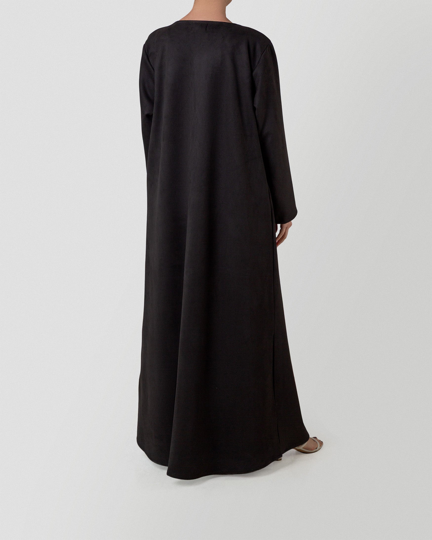Autumn Whisper Abaya in Black