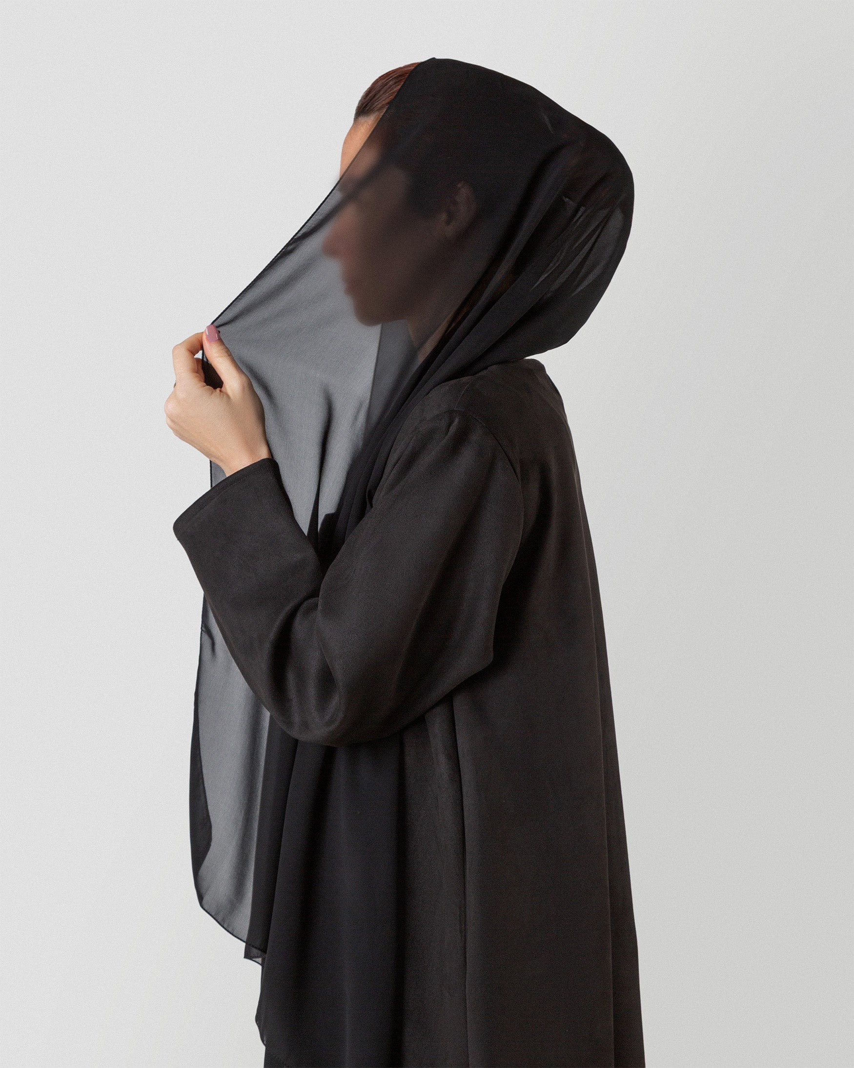 Autumn Whisper Abaya in Black