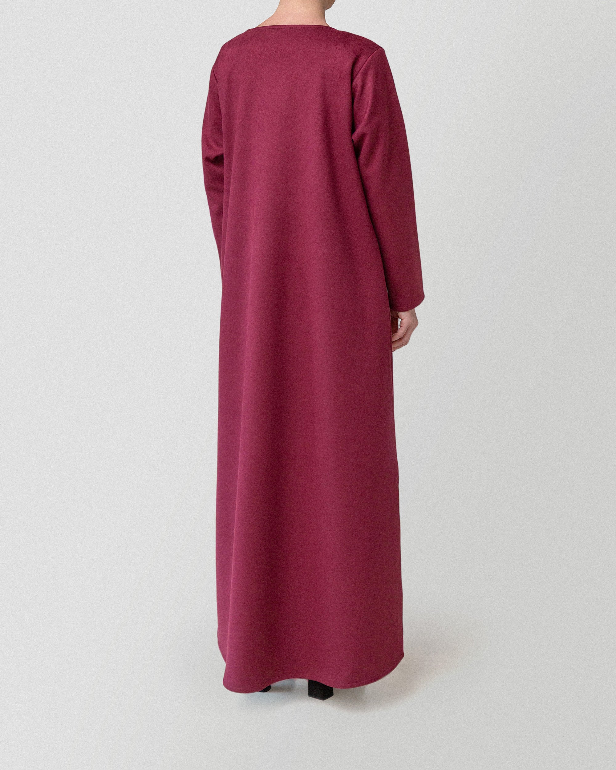 Autumn Whisper Abaya in Wine