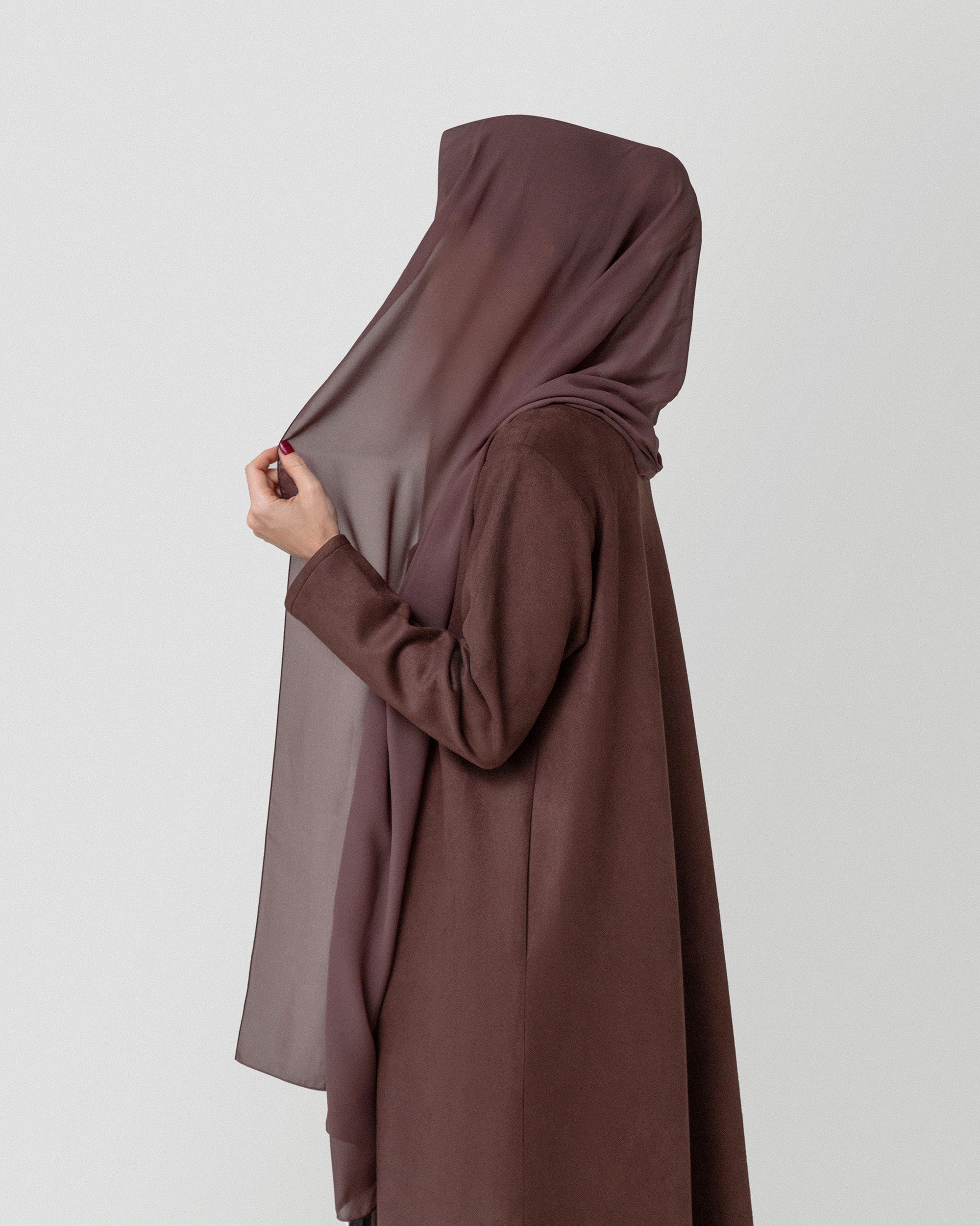 Autumn Whisper Abaya in Chocolate