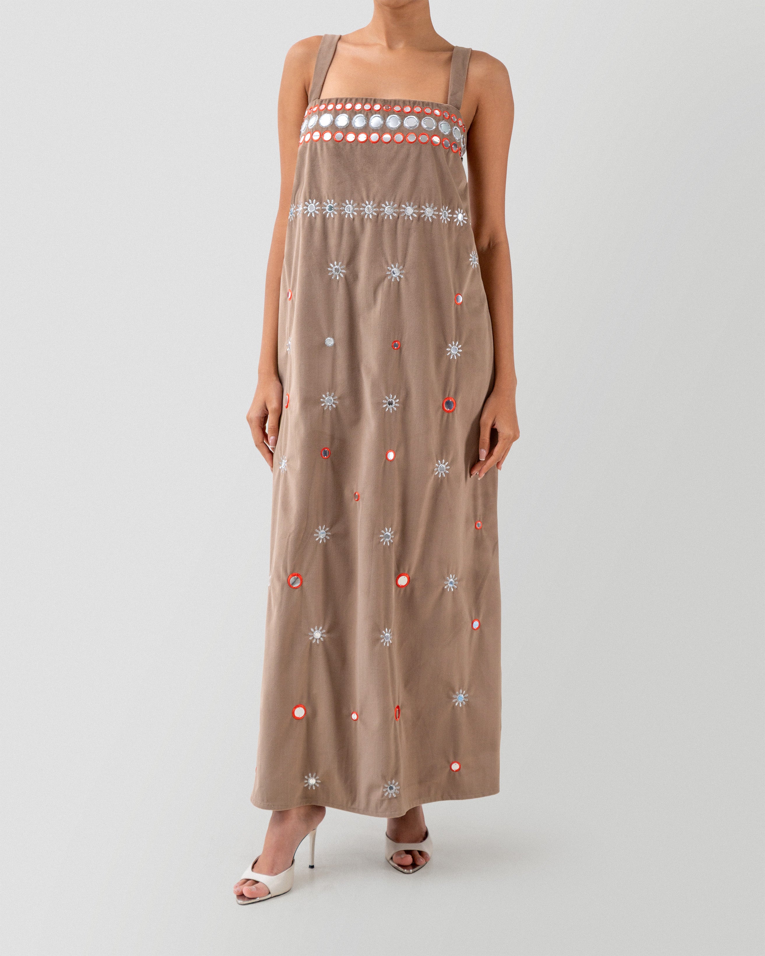 Mirror Duo Abaya in Gray