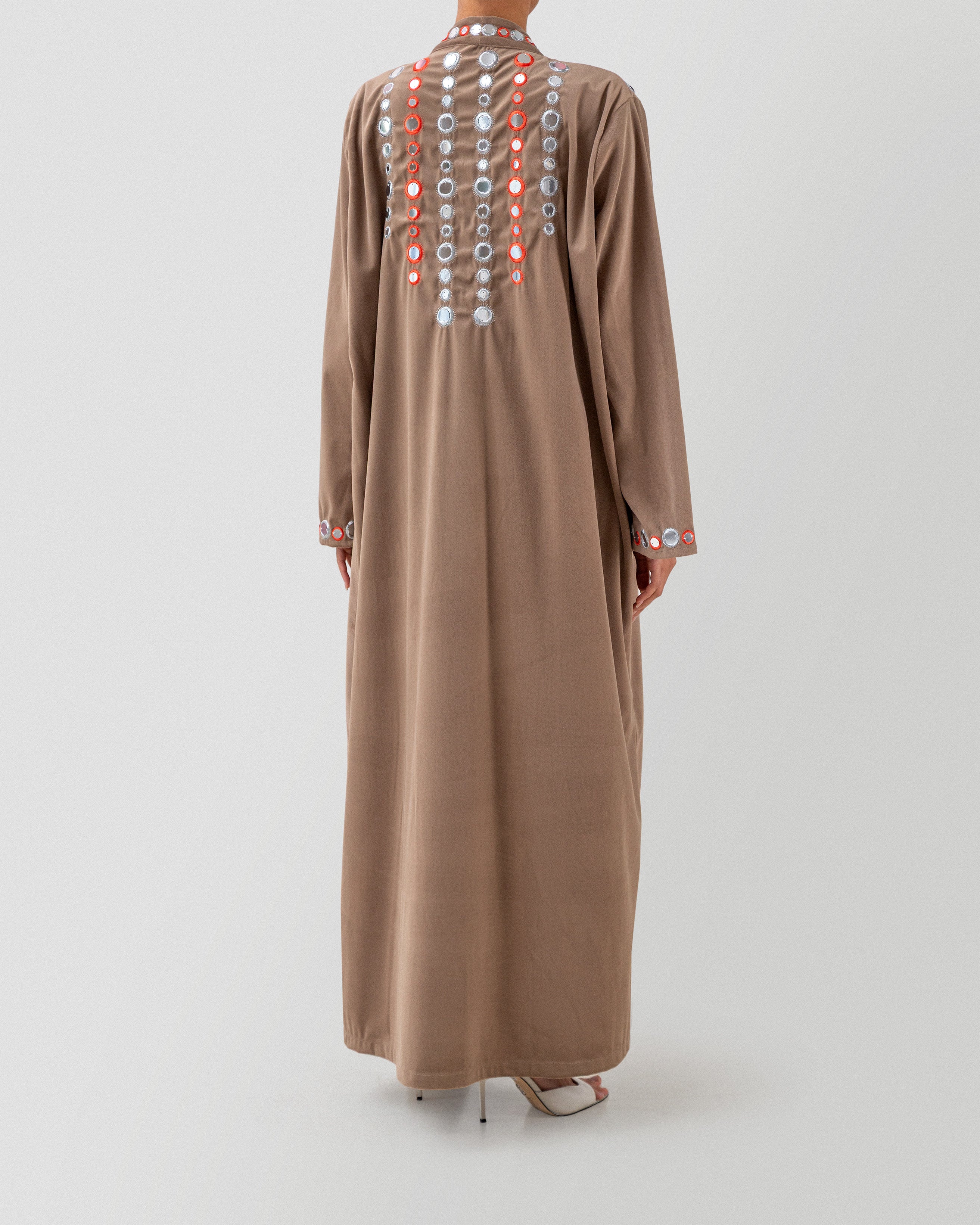 Mirror Duo Abaya in Gray