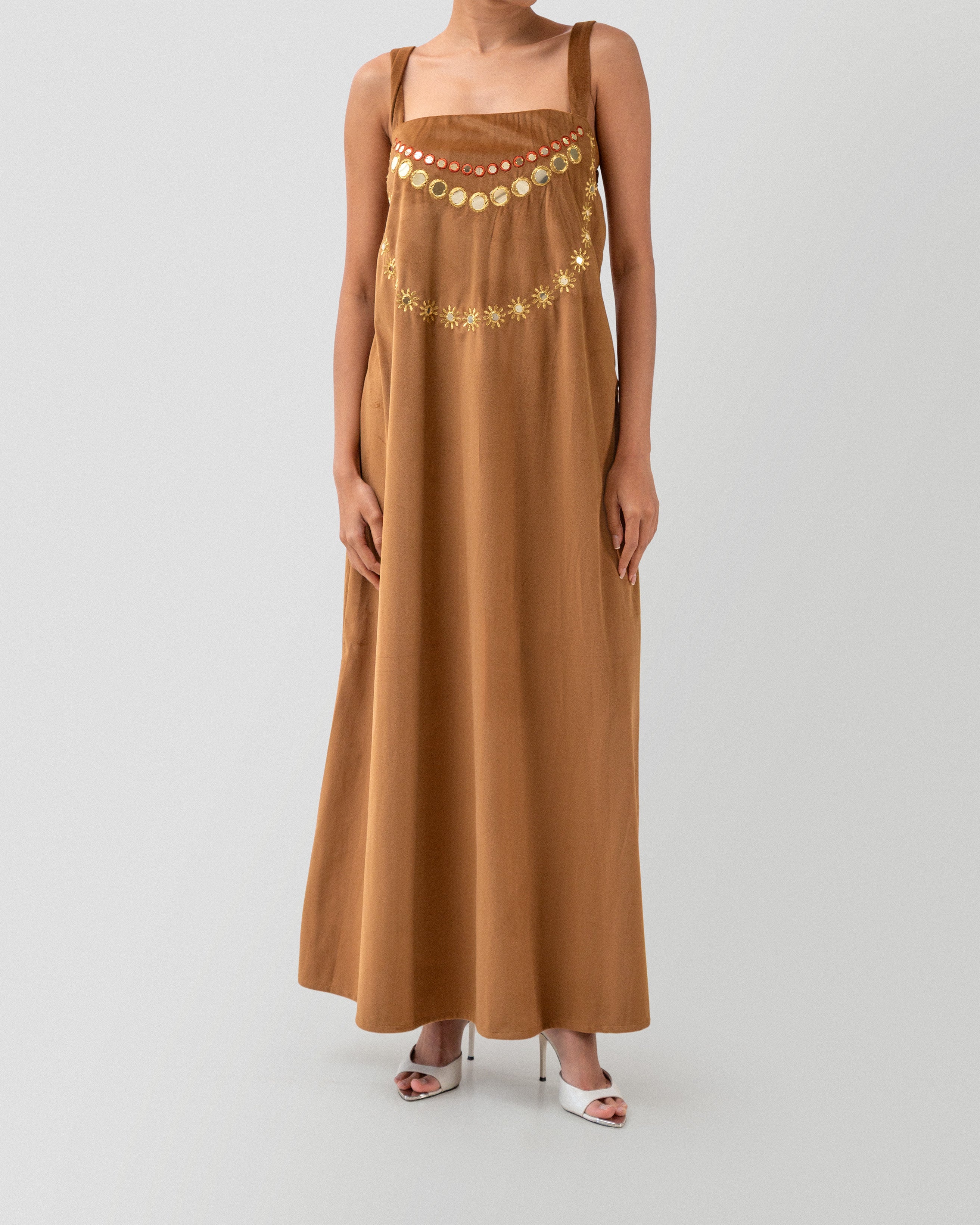 Mirror Duo Abaya in Camel
