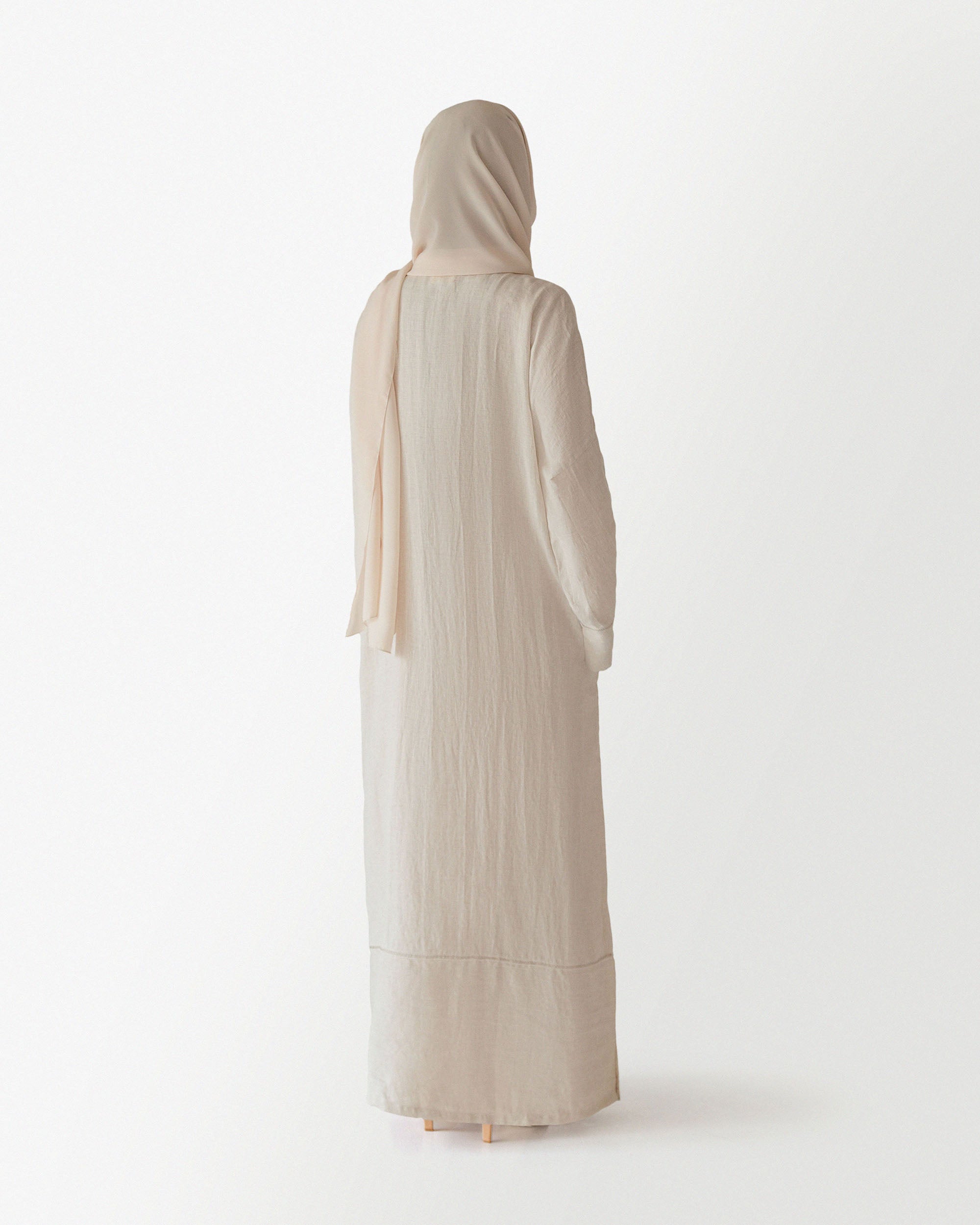 Luna Abaya in Ivory