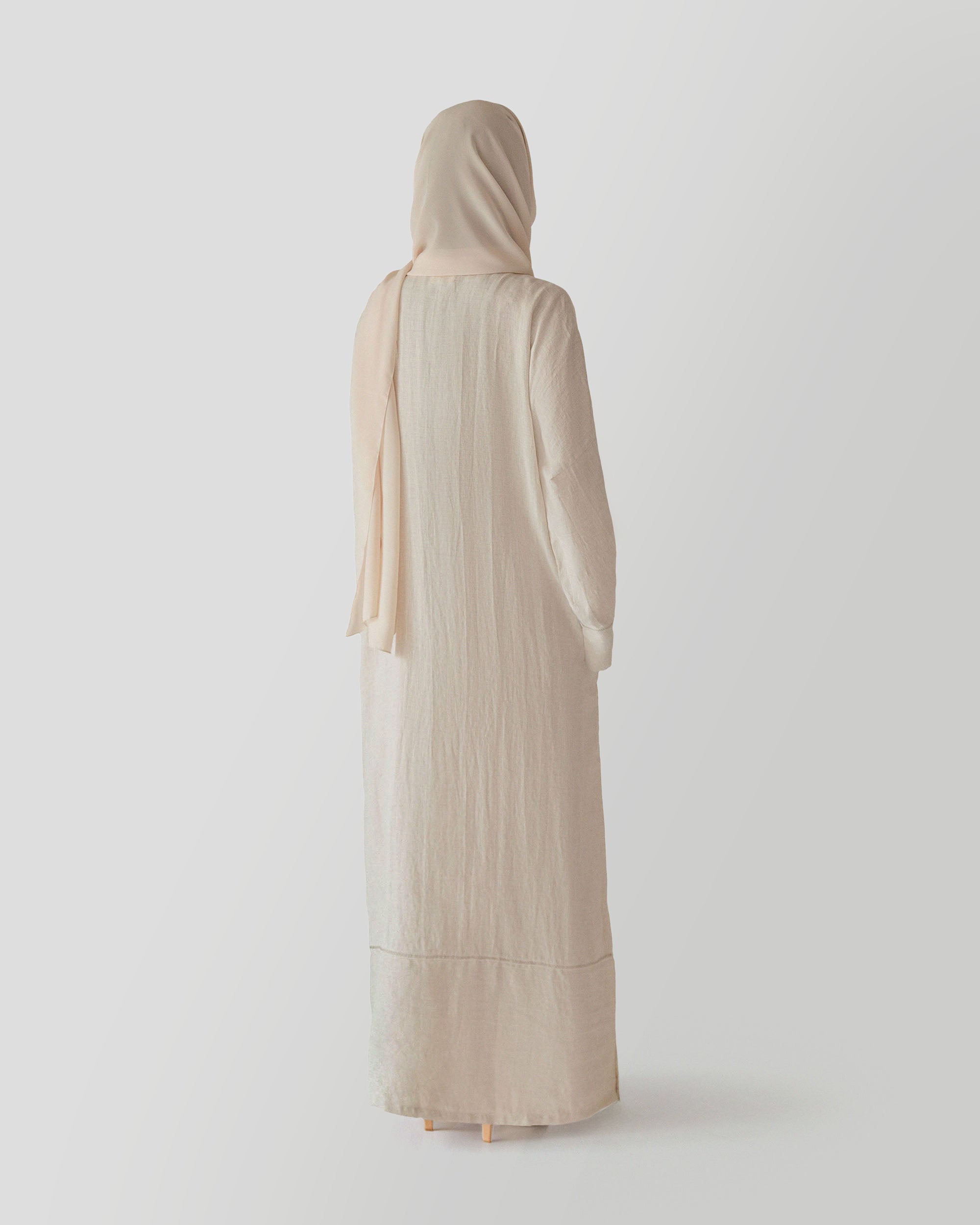 Luna Abaya in Ivory