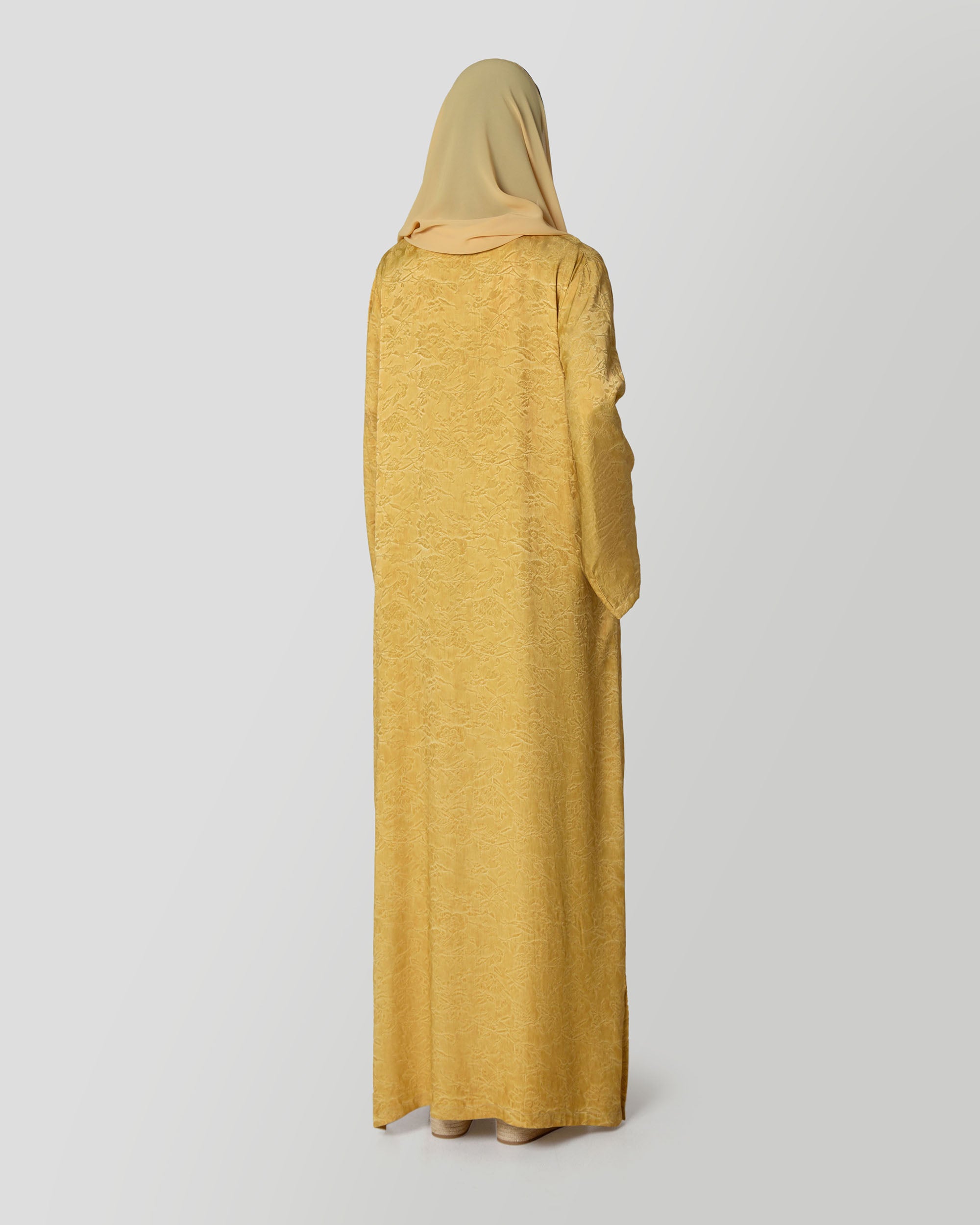 Naia Kaftan in Ochre Yellow