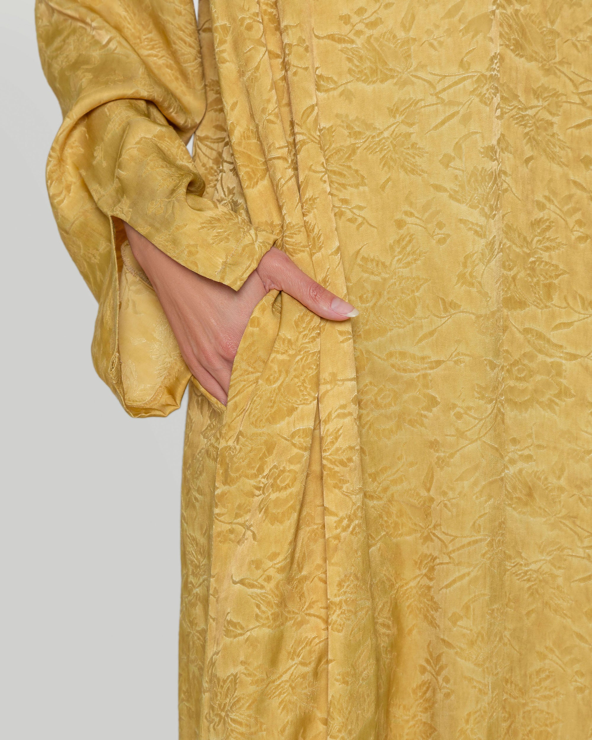 Naia Kaftan in Ochre Yellow