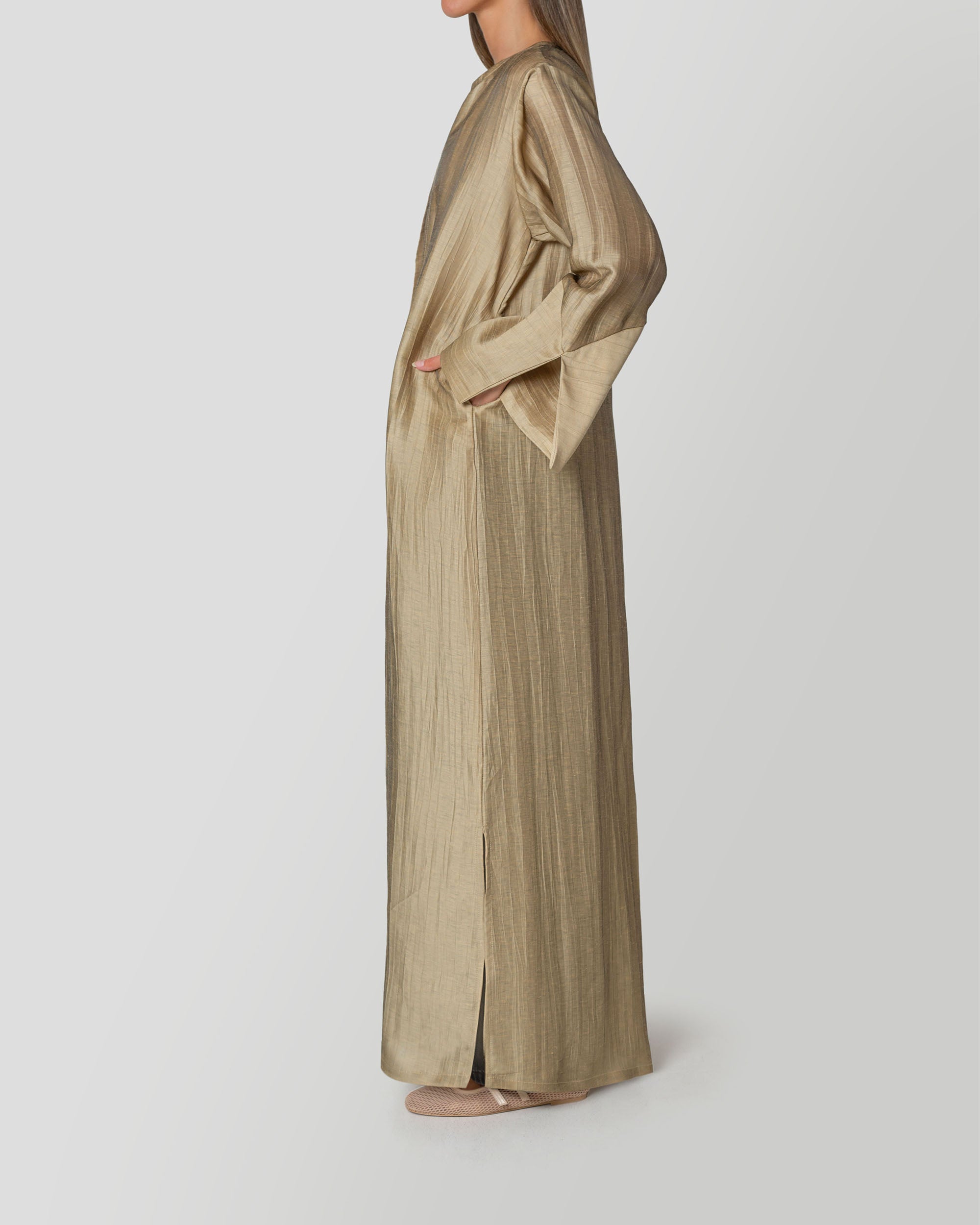Lily Abaya in Gold