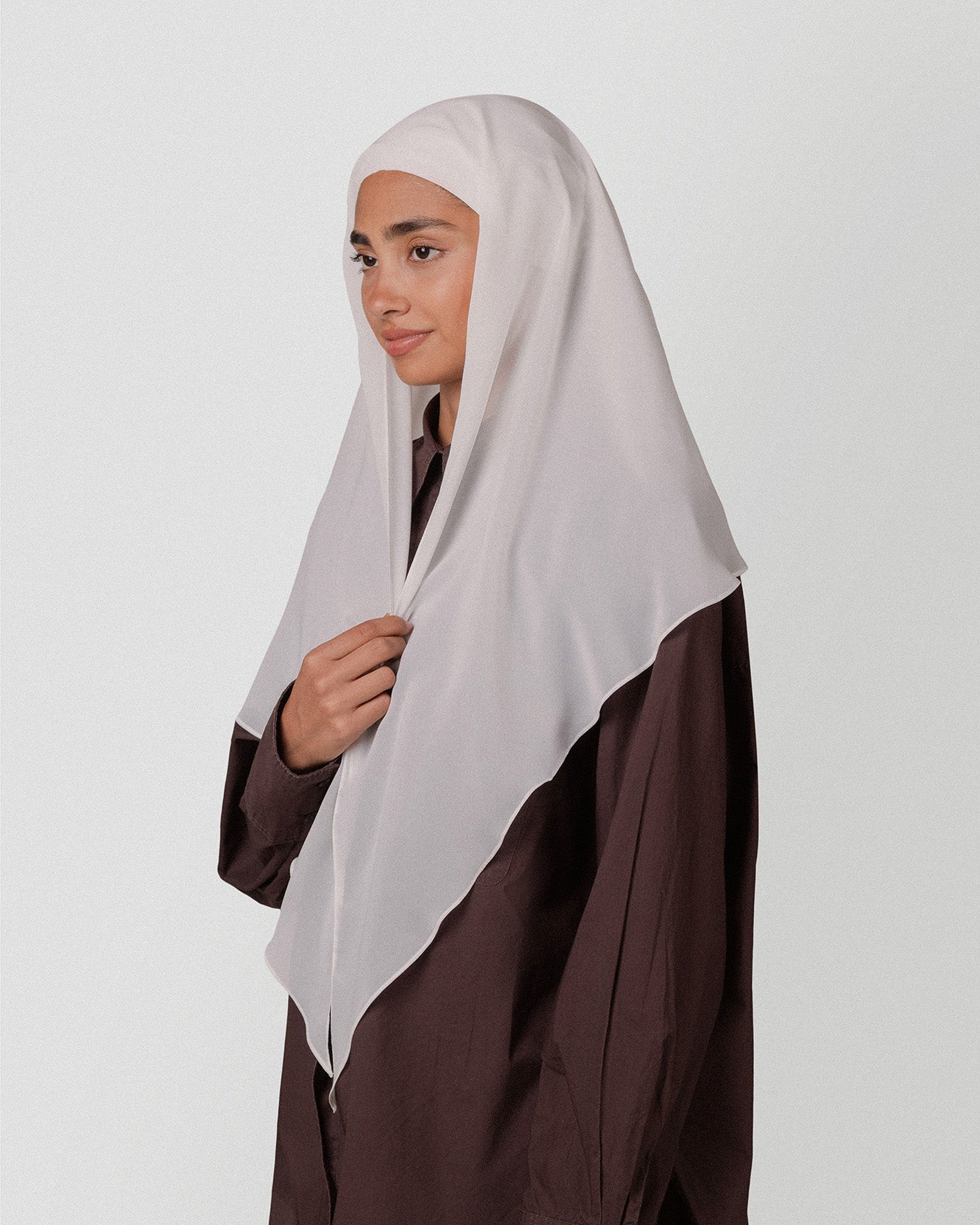 Travel Turban Scarf in Off White