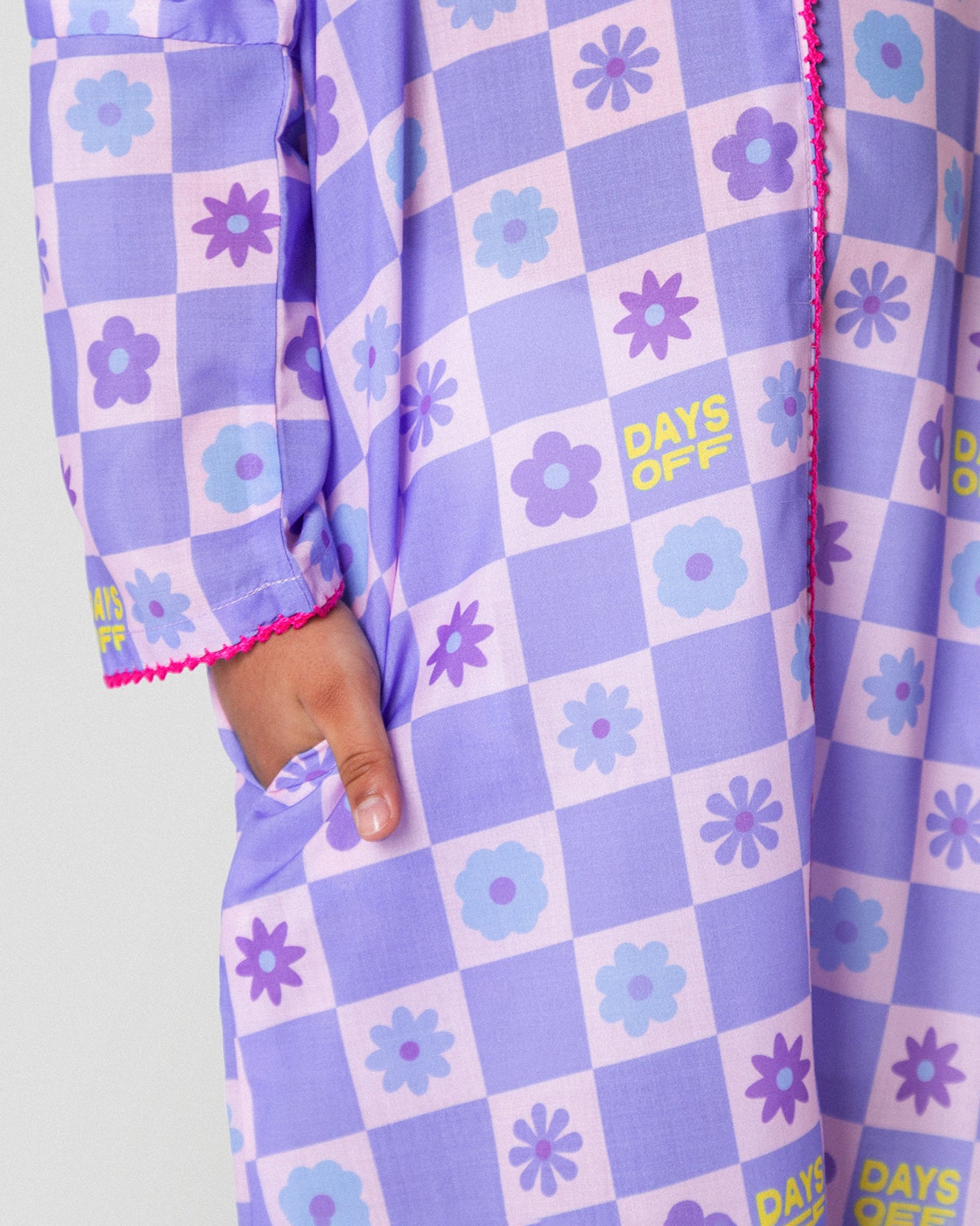 Lazy Daisy Hooded Dress in Lavender - Kids