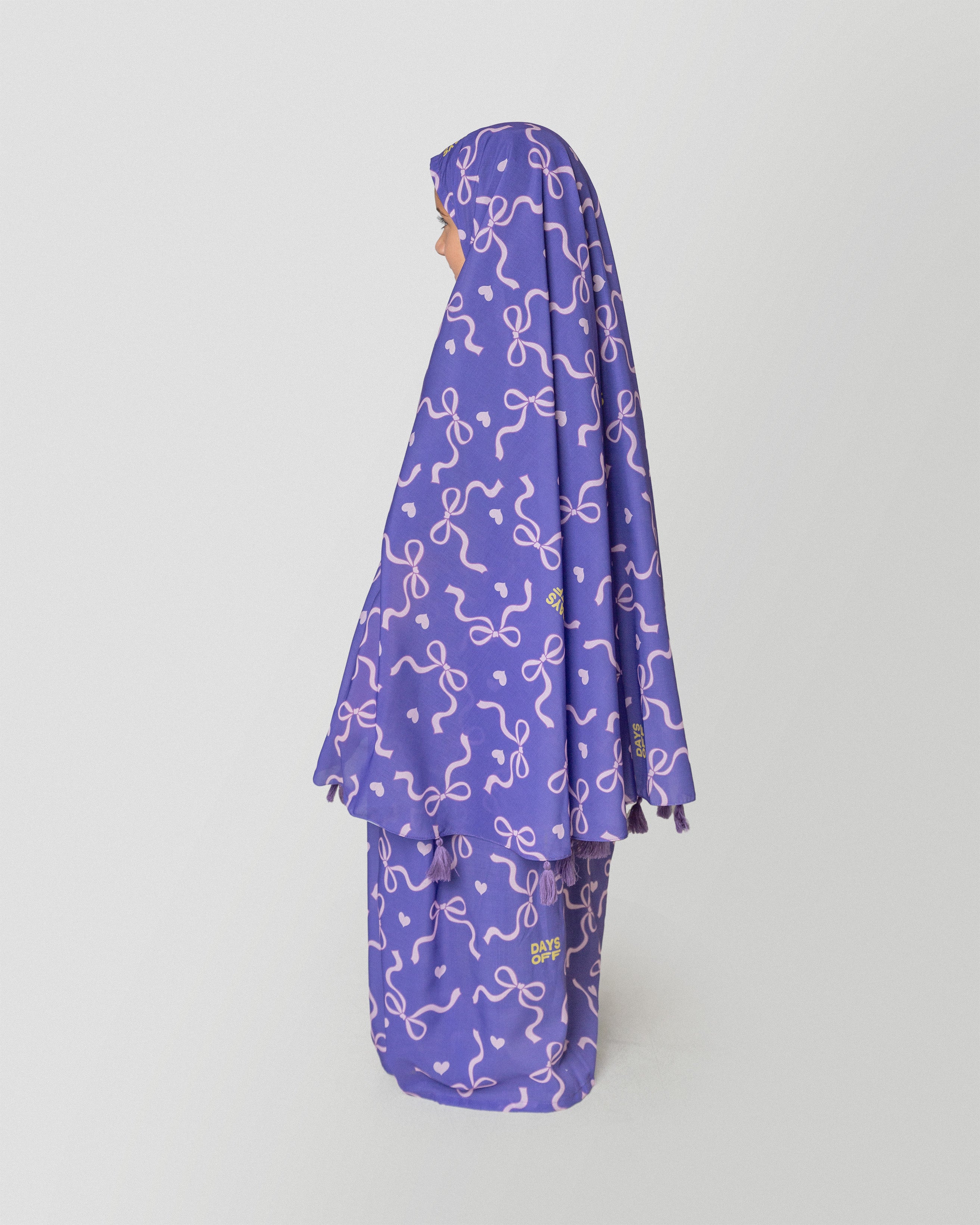 Ribbon Charm Prayer Dress in Purple