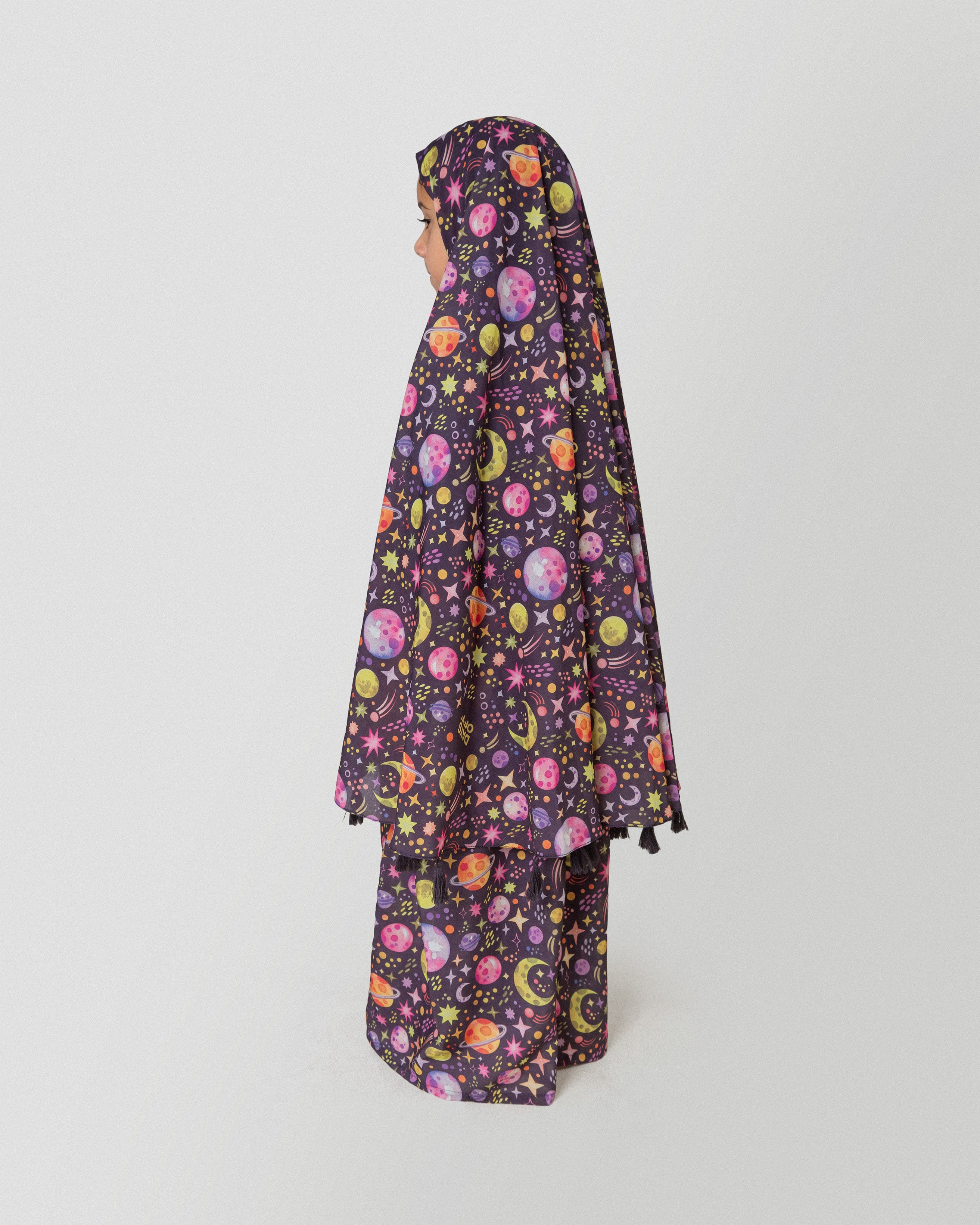 Starlight Galaxy Prayer Dress in Yellow