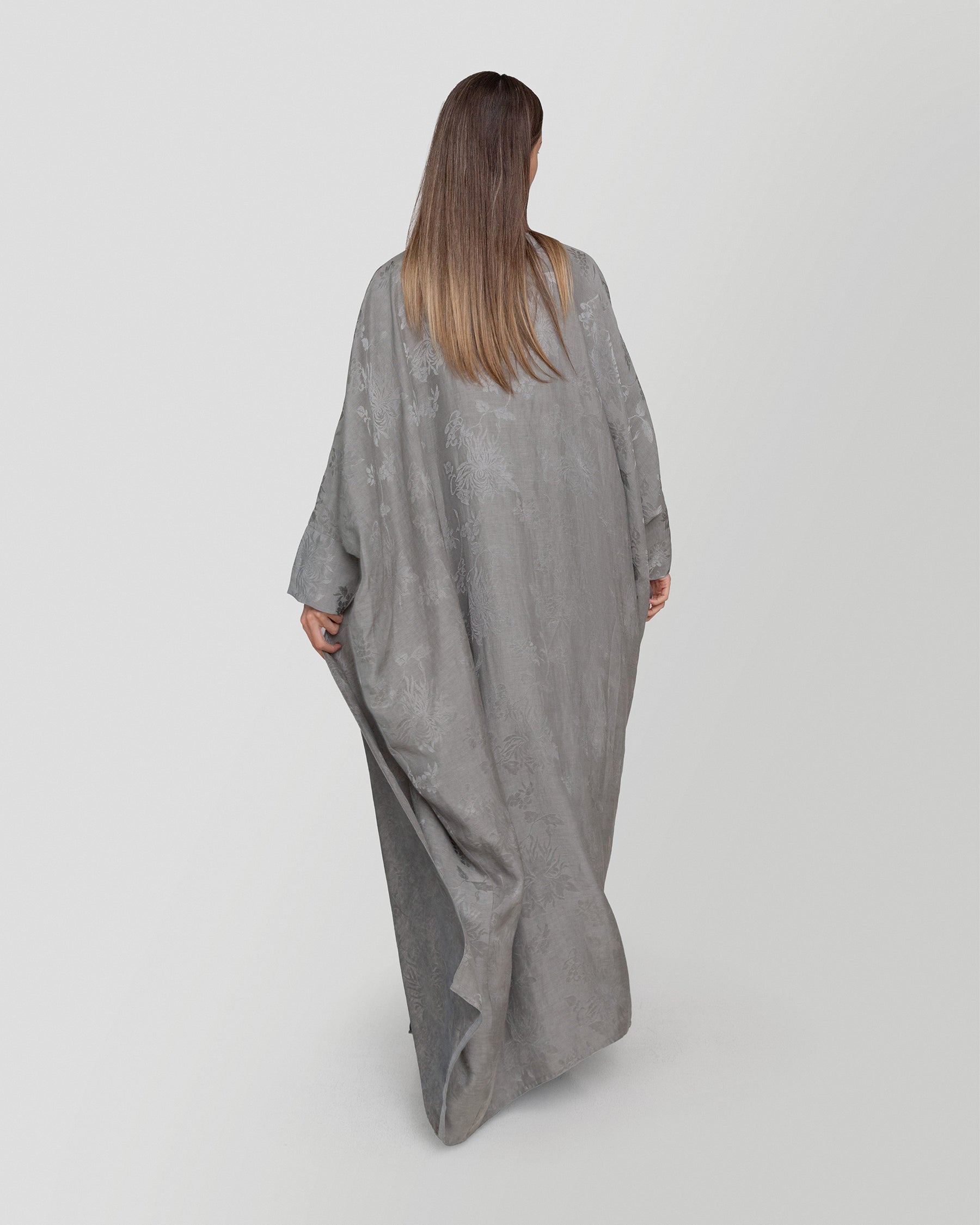 Maia Abaya in Charcoal