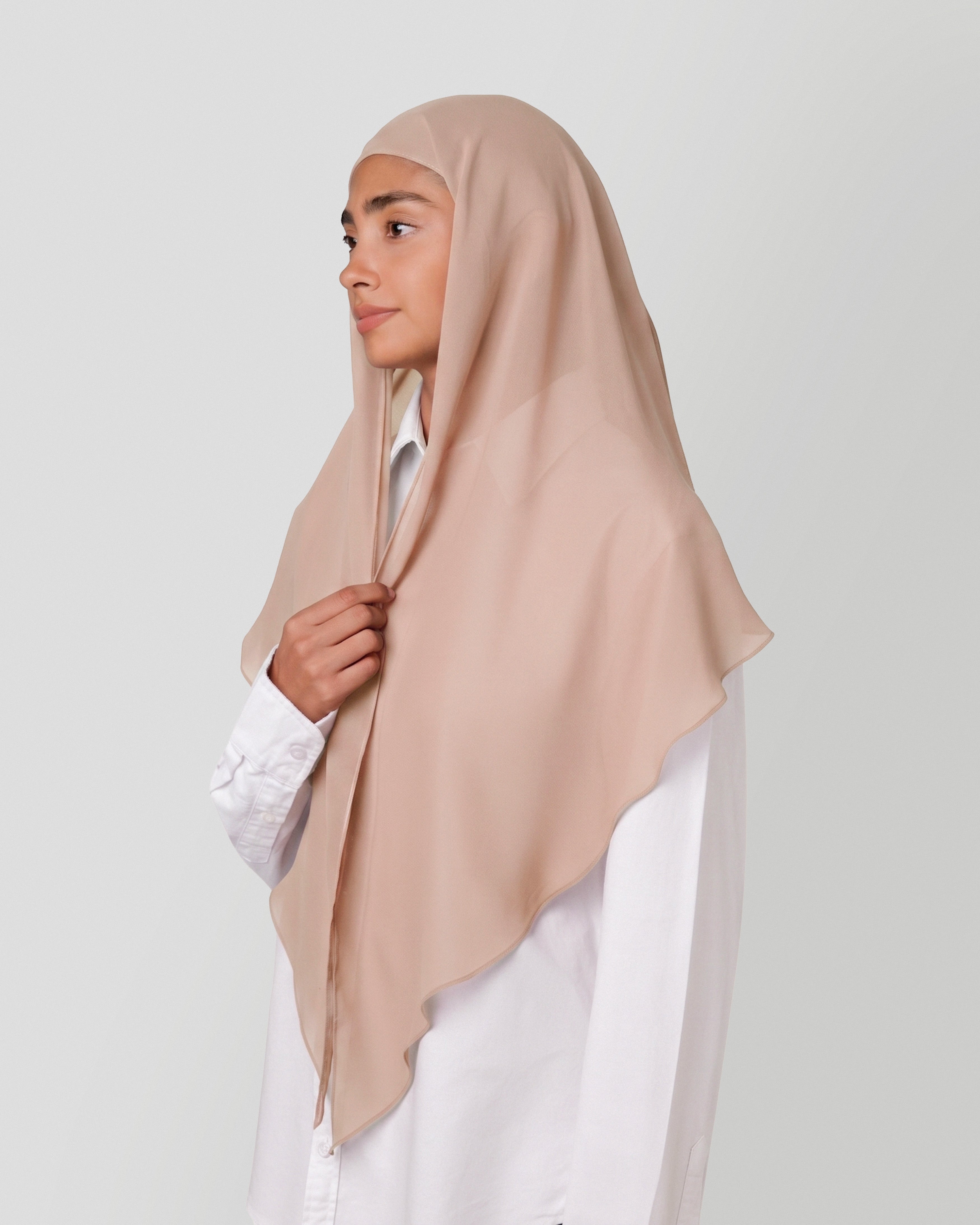 Travel Turban Scarf in Mocha Latte