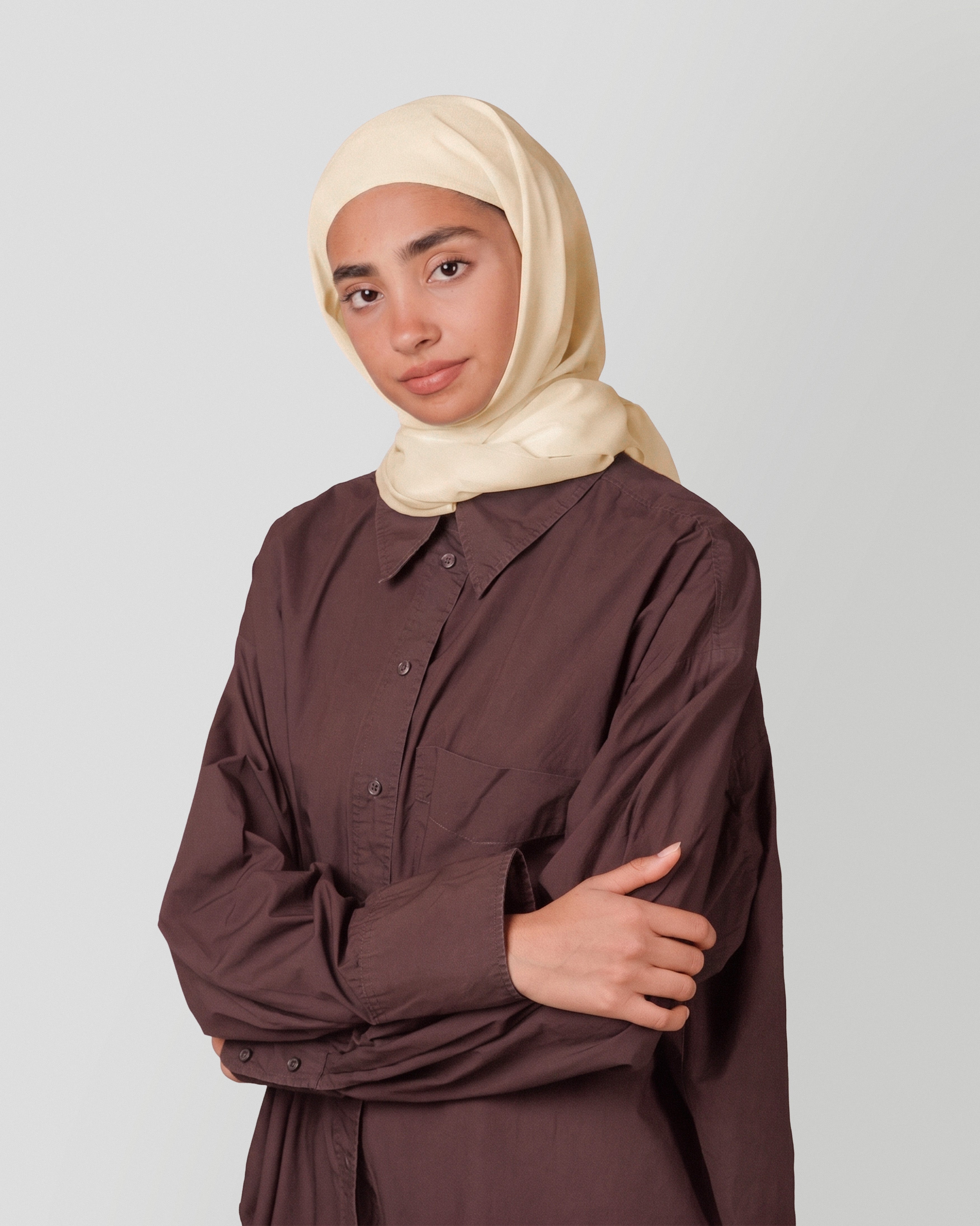 Travel Turban Scarf in Butter