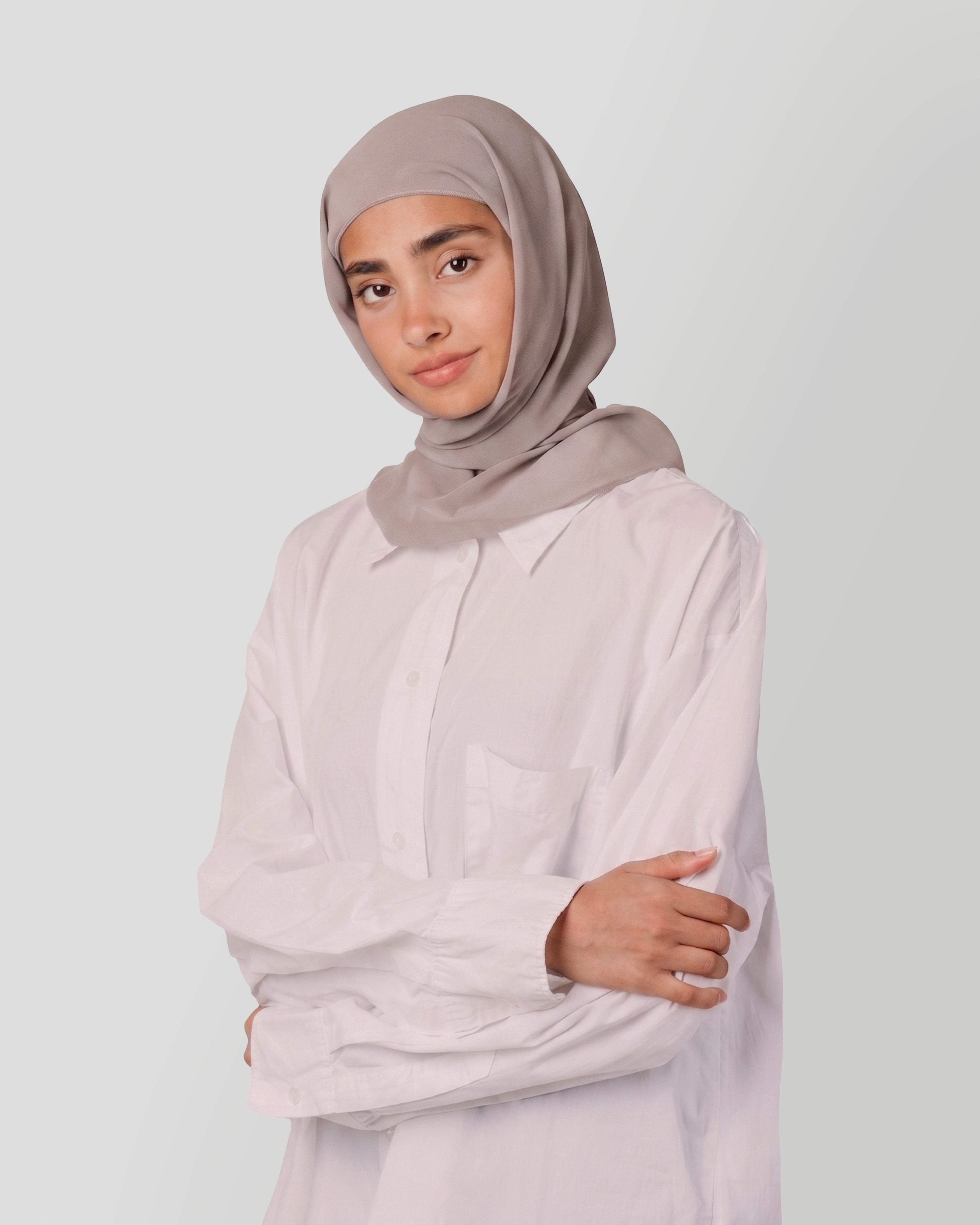 Travel Turban Scarf in Taupe