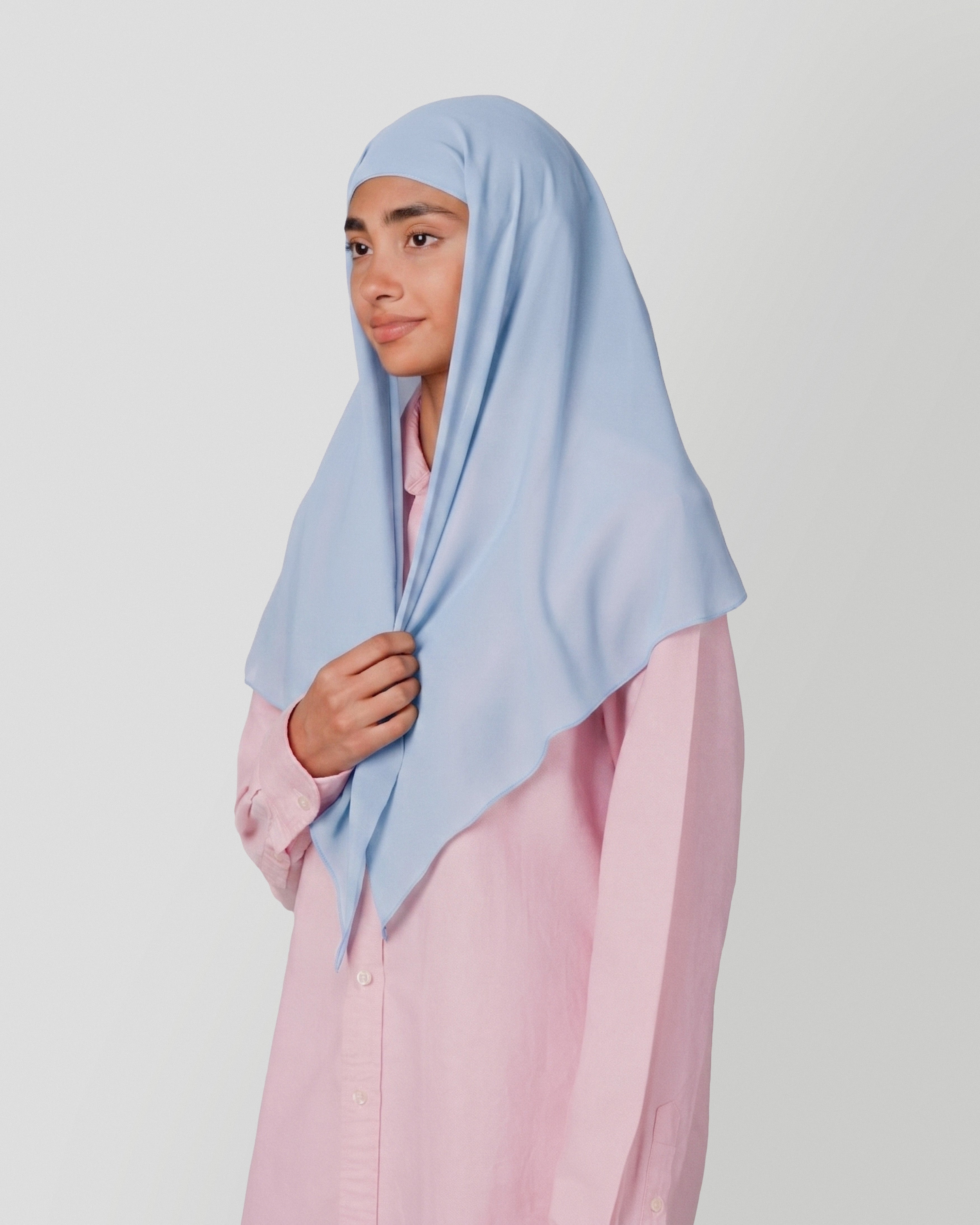 Travel Turban Scarf in Powder Blue