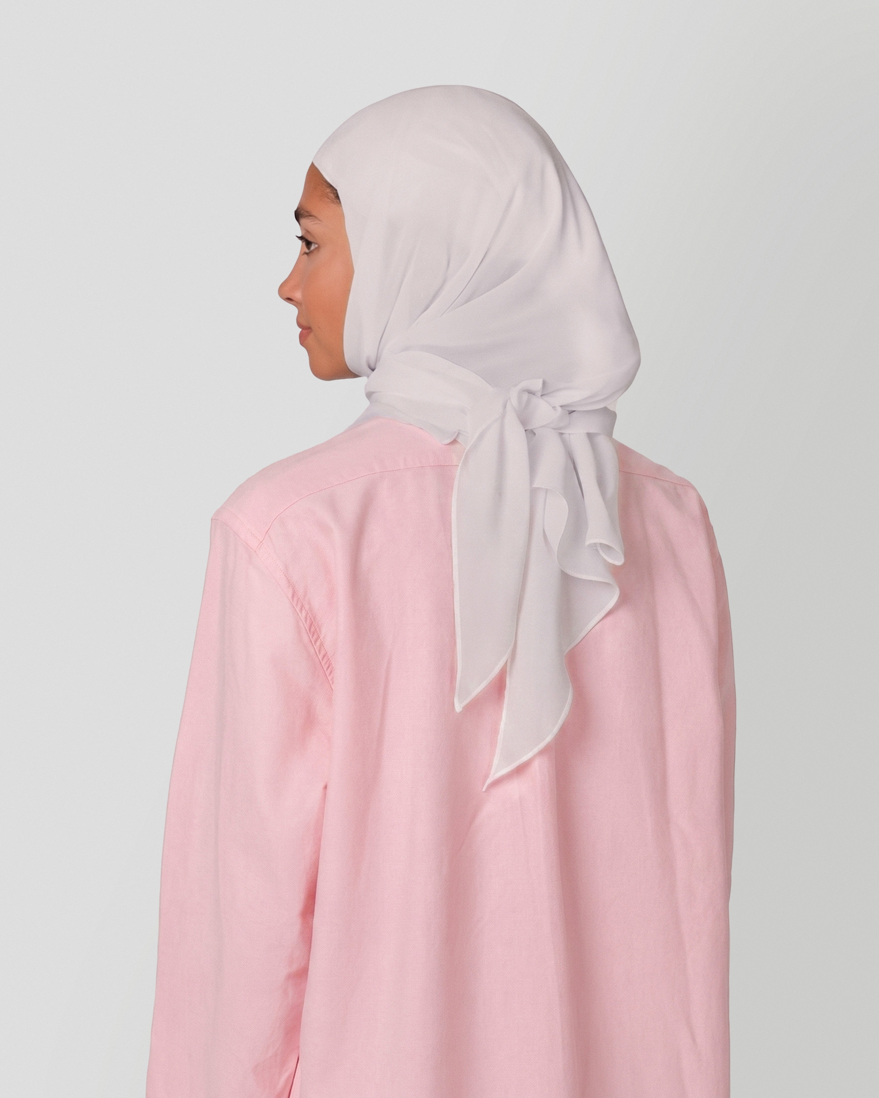 Travel Turban Scarf in Snow