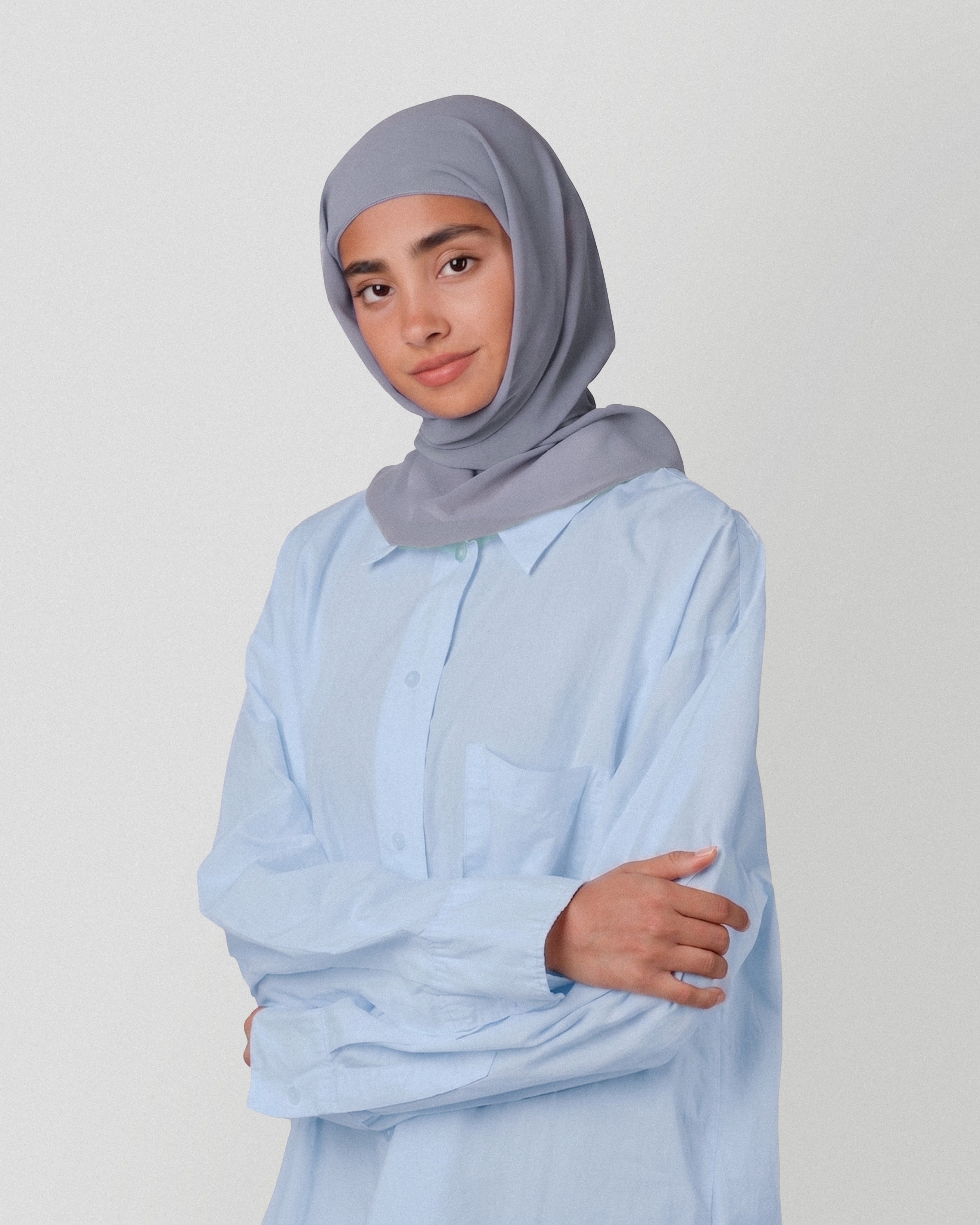 Travel Turban Scarf in Petrol Blue