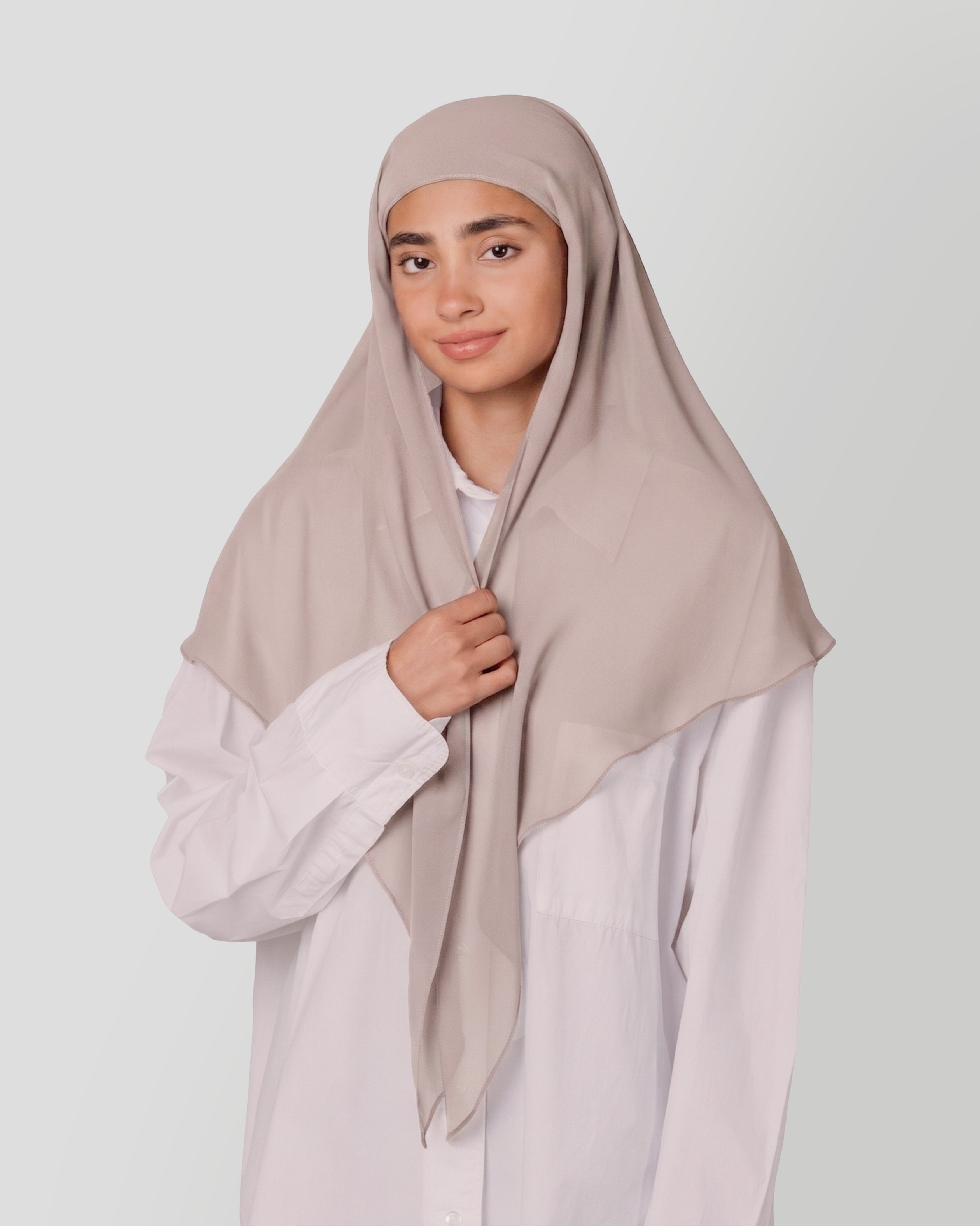 Travel Turban Scarf in Taupe