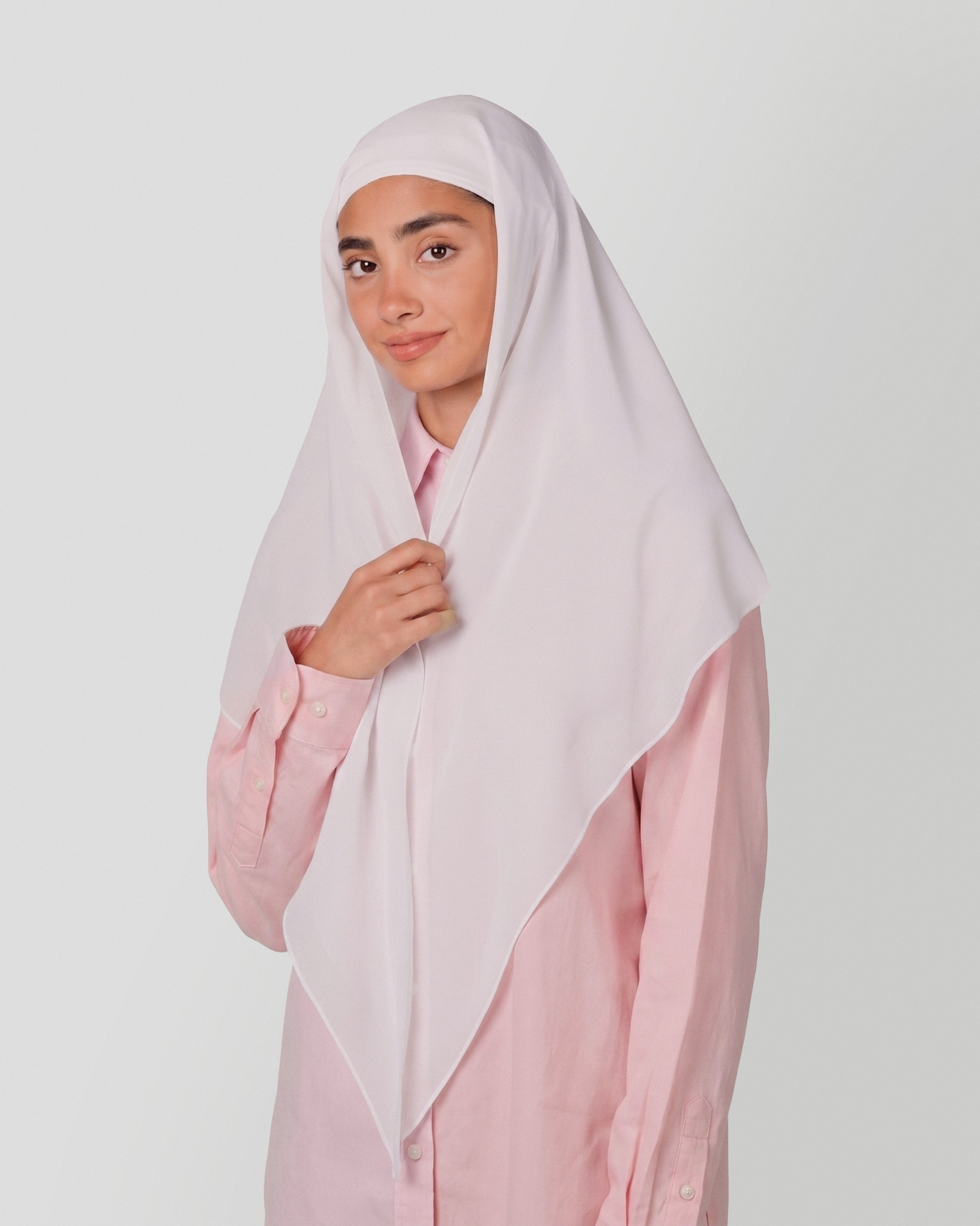 Travel Turban Scarf in Snow