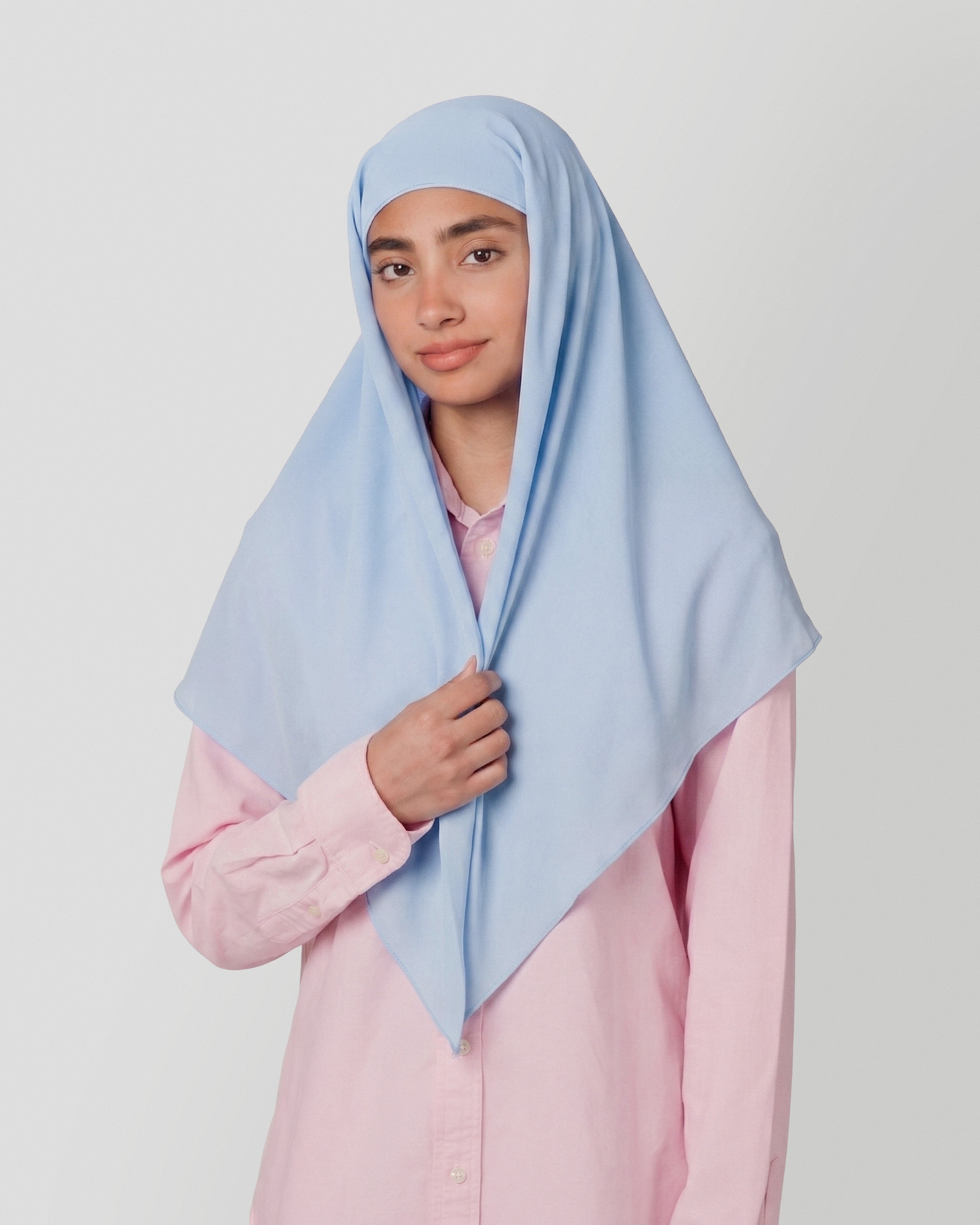 Travel Turban Scarf in Powder Blue