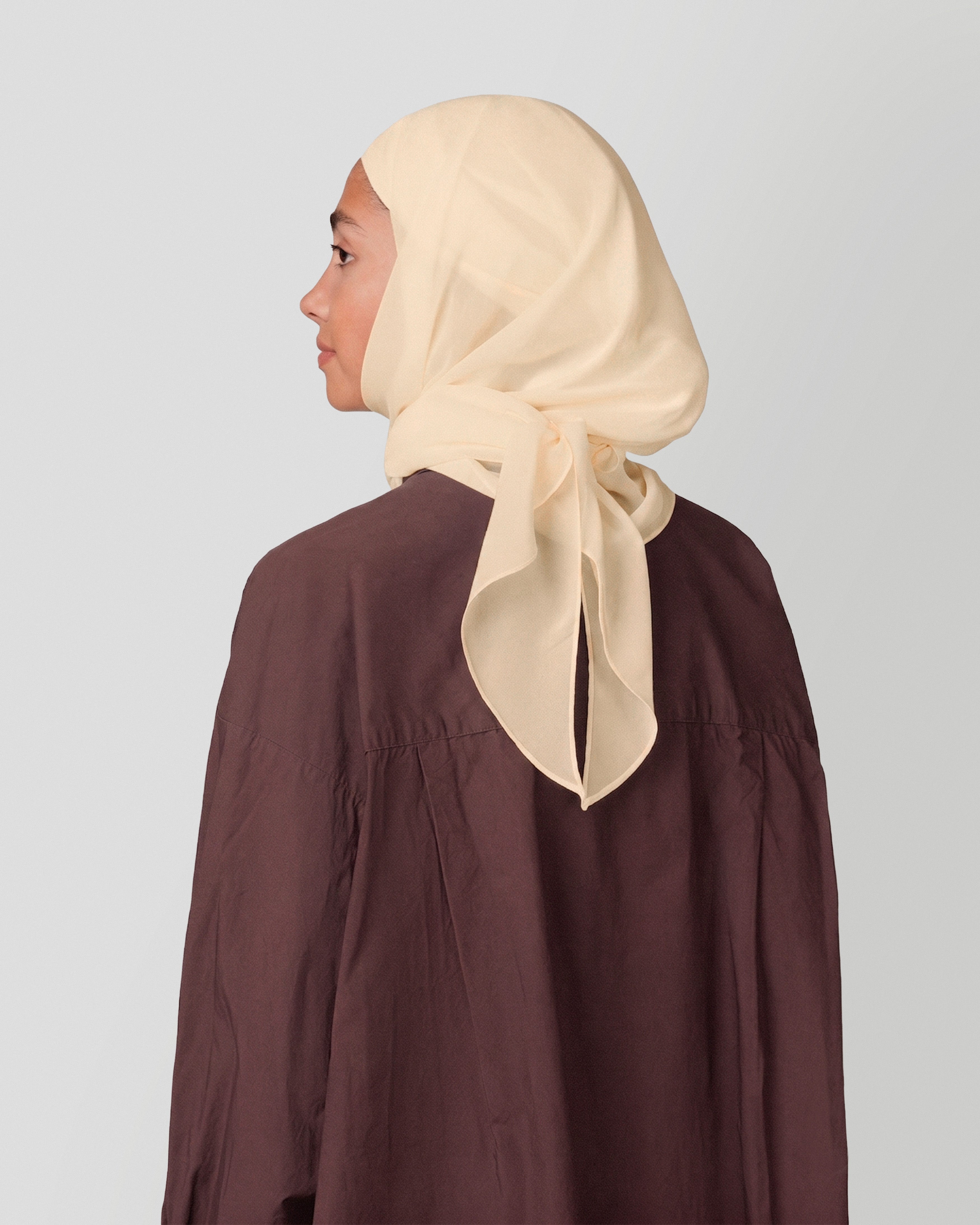 Travel Turban Scarf in Butter