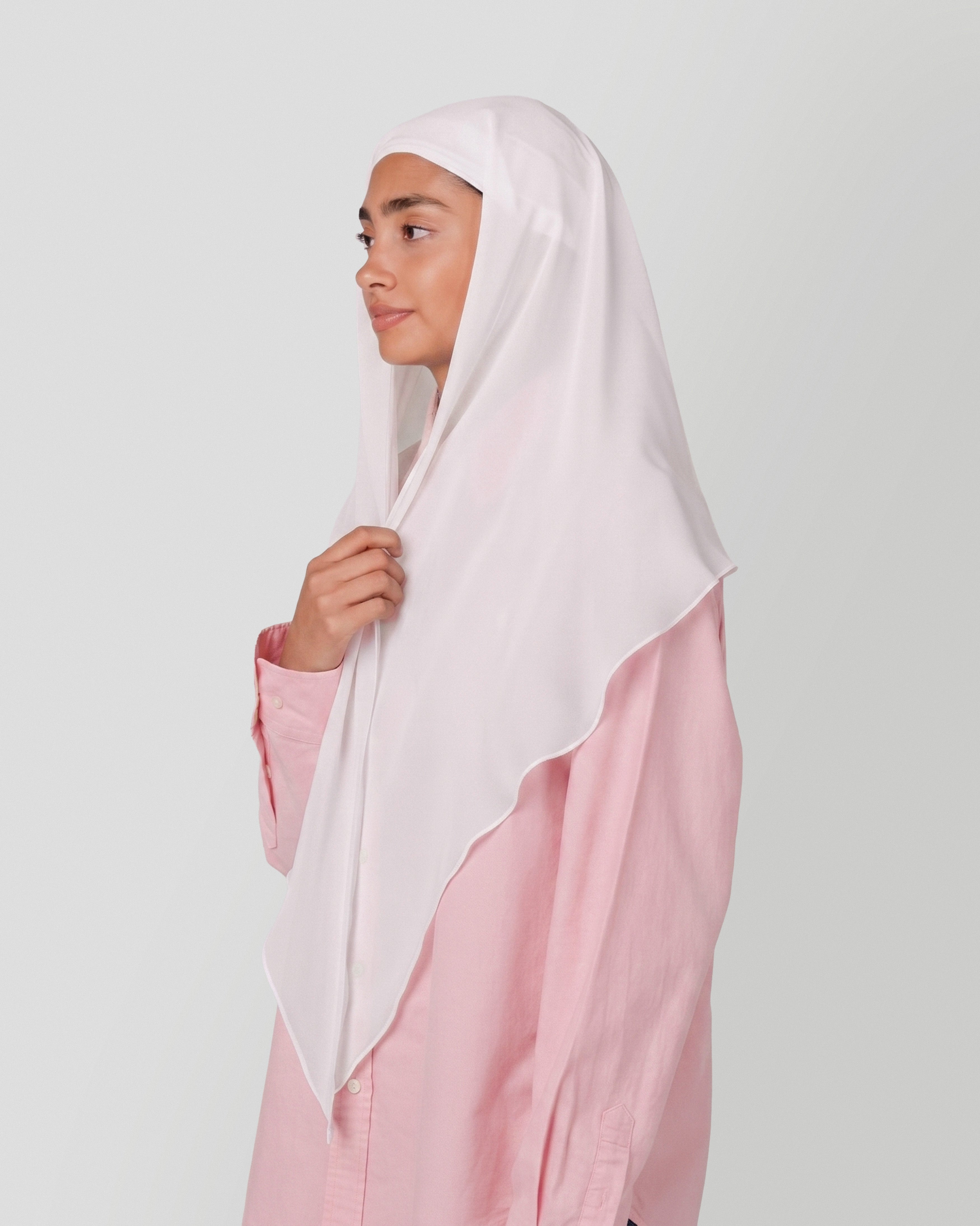 Travel Turban Scarf in Snow