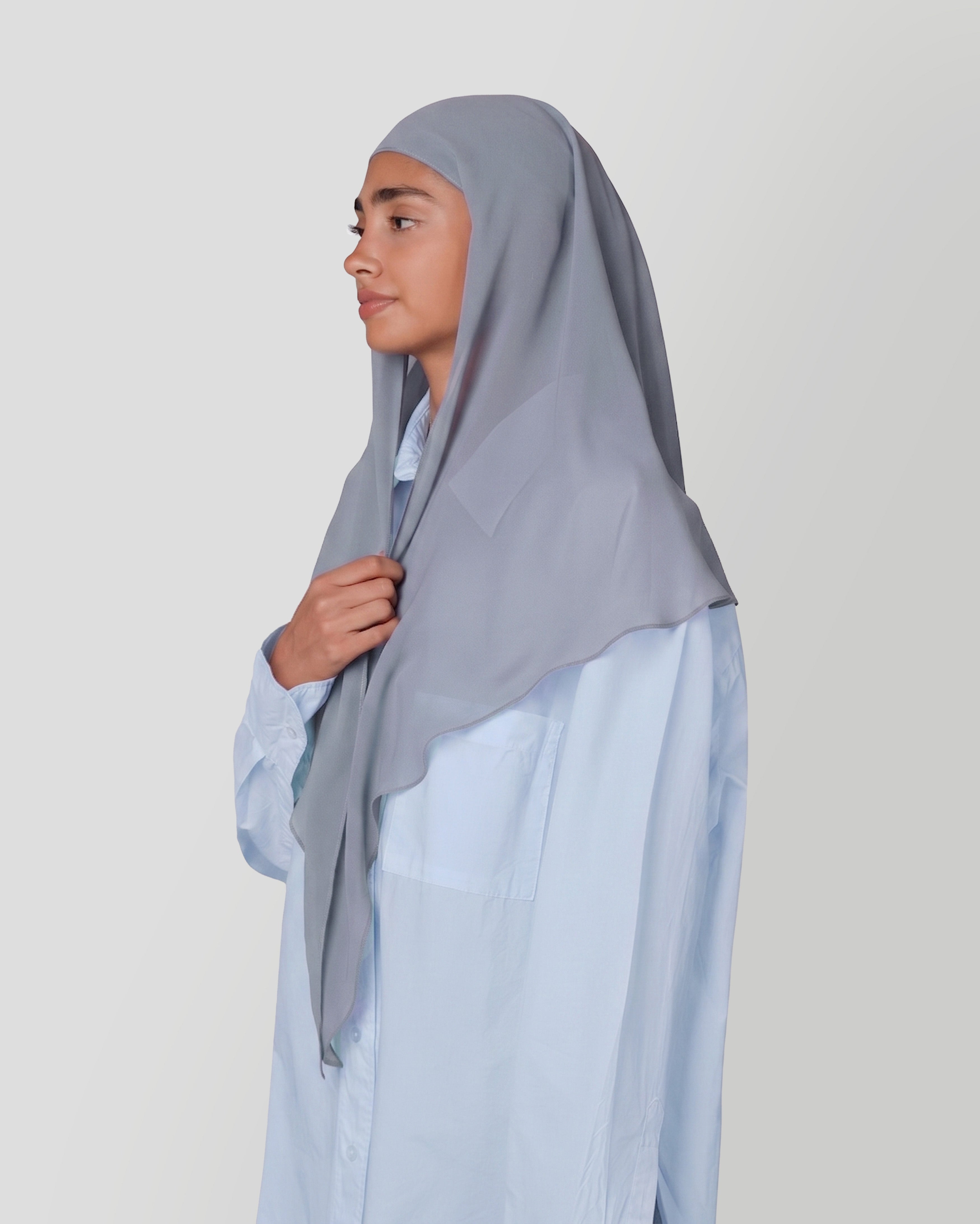 Travel Turban Scarf in Petrol Blue